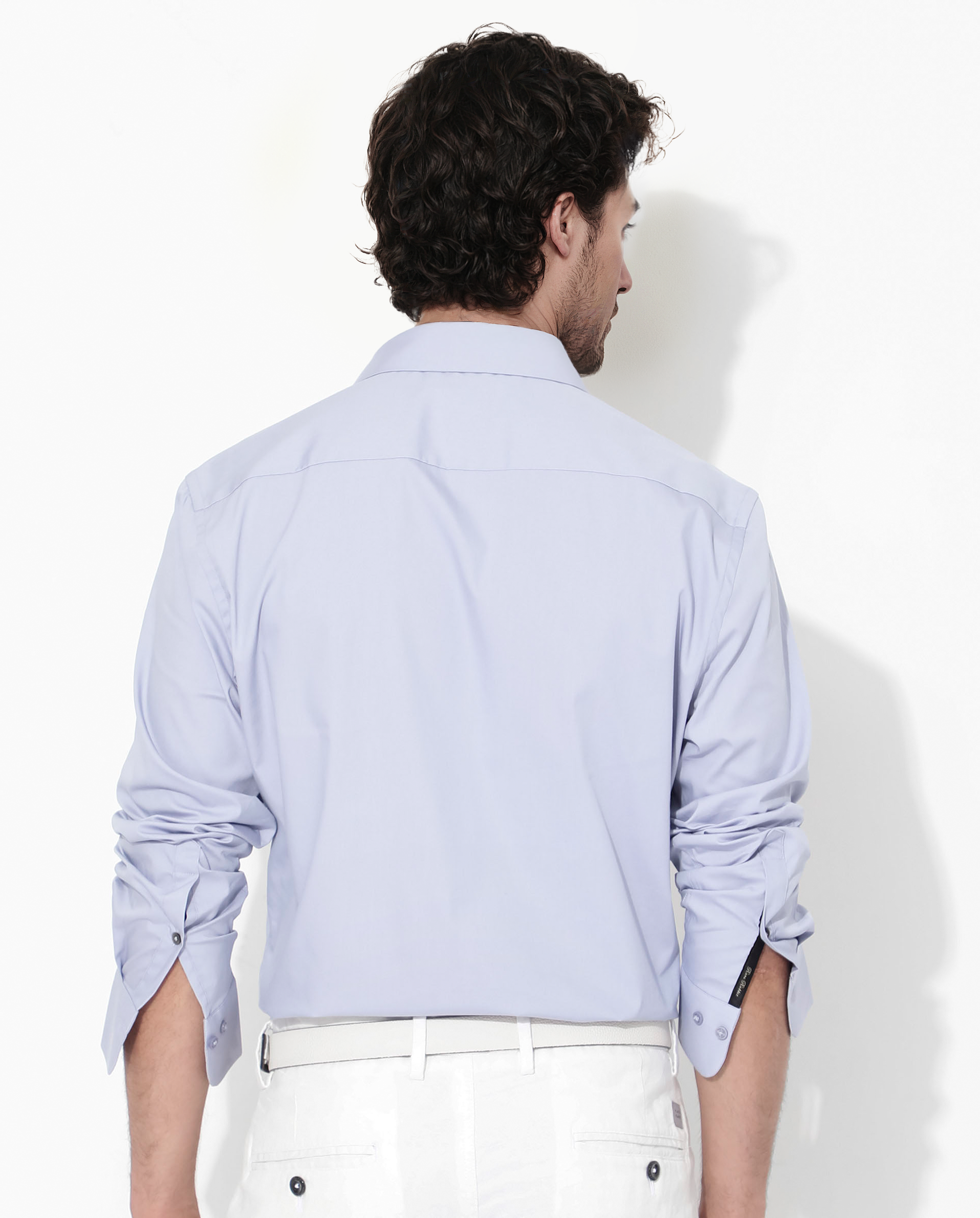 Men's Purple Formal Regular Fit Solid Full Sleeves Shirt