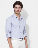 Men's Purple Formal Regular Fit Solid Full Sleeves Shirt
