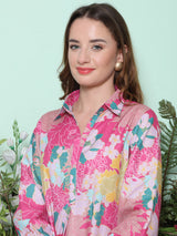 Women's Couture Pink & Multi Printed Kurta Set