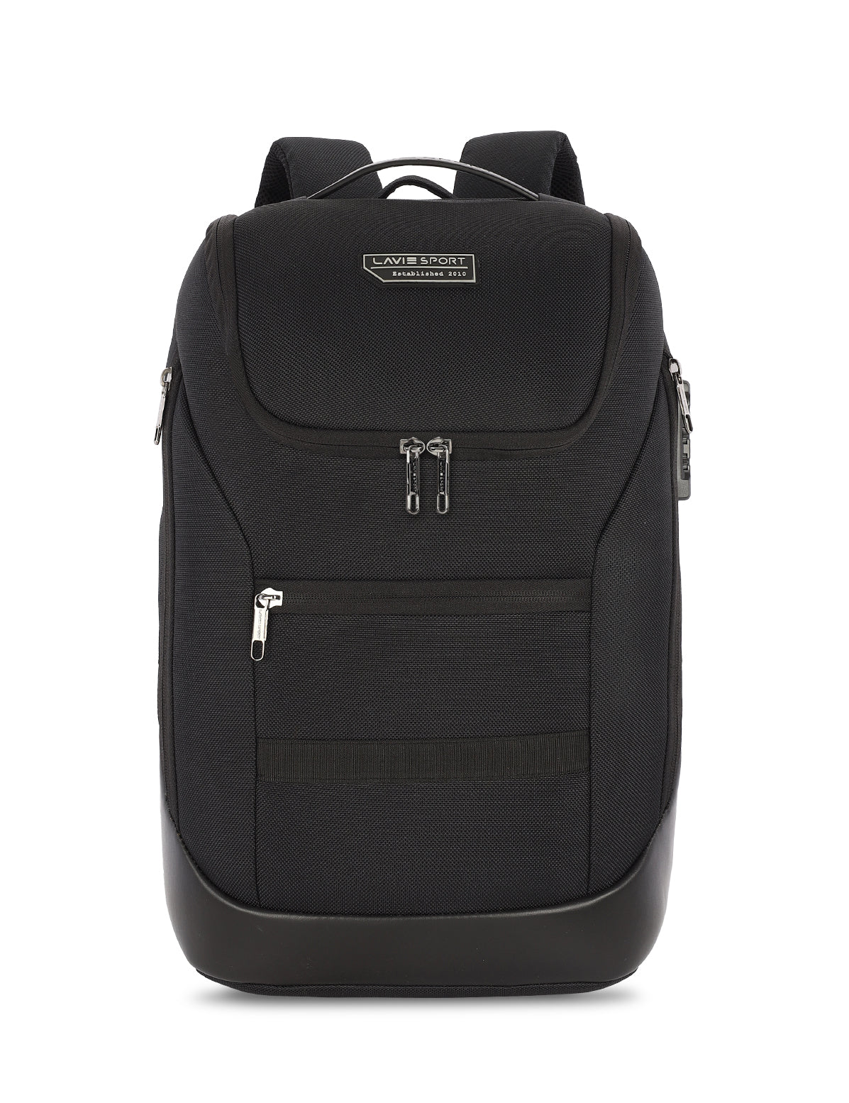 Unisex Black Work Solid Laptop Backpack