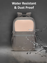 Women's Pink Work Solid Laptop Backpack