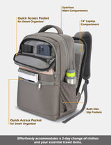 Women's Pink Work Solid Laptop Backpack