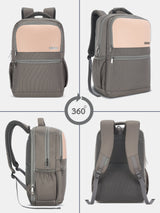 Women's Pink Work Solid Laptop Backpack