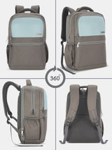 Unisex Blue Work Solid Laptop Backpack