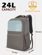 Unisex Blue Work Solid Laptop Backpack
