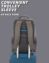 Unisex Blue Work Solid Laptop Backpack