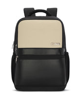 Unisex Off White Work Solid Laptop Backpack