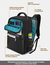 Unisex Off White Work Solid Laptop Backpack