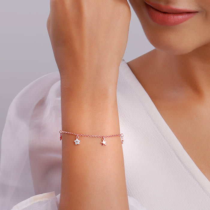 Women's Rose Gold Starlit Dreams Bracelet