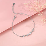 Women's Silver Beautiful Glittering Bracelet