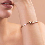 Women's Gold Butterfly Charm Cuff Bracelet Waterproof & Anti-Tarnish