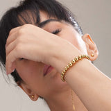 Women's Gold Beaded Bracelet Waterproof & Anti-Tarnish