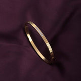 Women's Gold Diamond Allure Bangle Bracelet Waterproof & Anti-Tarnish