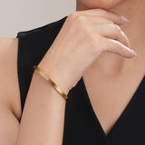 Women's Gold Diamond Allure Bangle Bracelet Waterproof & Anti-Tarnish