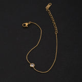 Women's Gold Solitary Spark Bracelet Waterproof & Anti-Tarnish