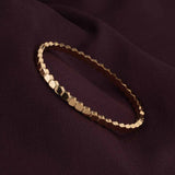 Women's Gold Modern Mosaic Bangle Bracelet Waterproof & Anti-Tarnish