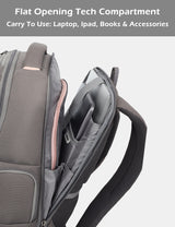 Unisex Pink Work Solid Laptop Backpack
