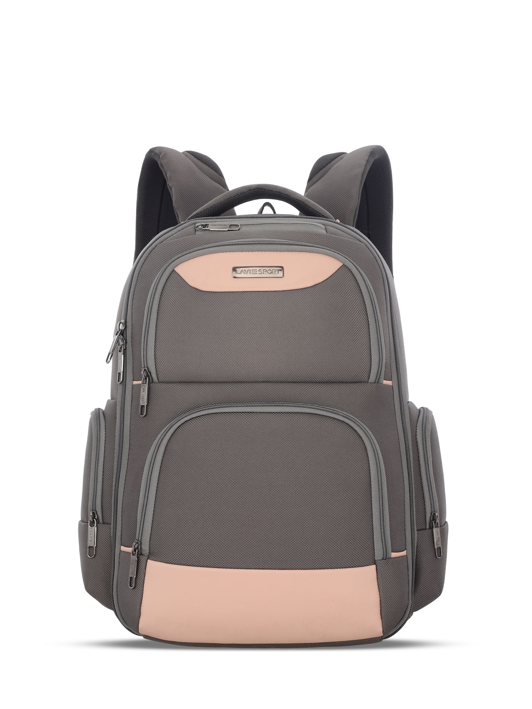 Unisex Pink Work Solid Laptop Backpack