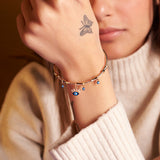 Women's Chic Evil Eye Tassel Bangle