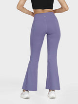 Women's Purple Solid Sports High Rise Trouser