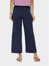 Women's Blue Solid Sports High Rise Pant - Tall