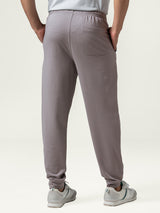 Men's Grey Casual Regular Fit Solid Trackpant