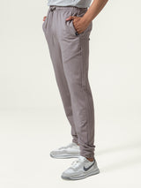 Men's Grey Casual Regular Fit Solid Trackpant
