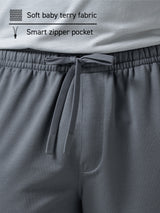Men's Blue Casual Regular Fit Solid Trackpant