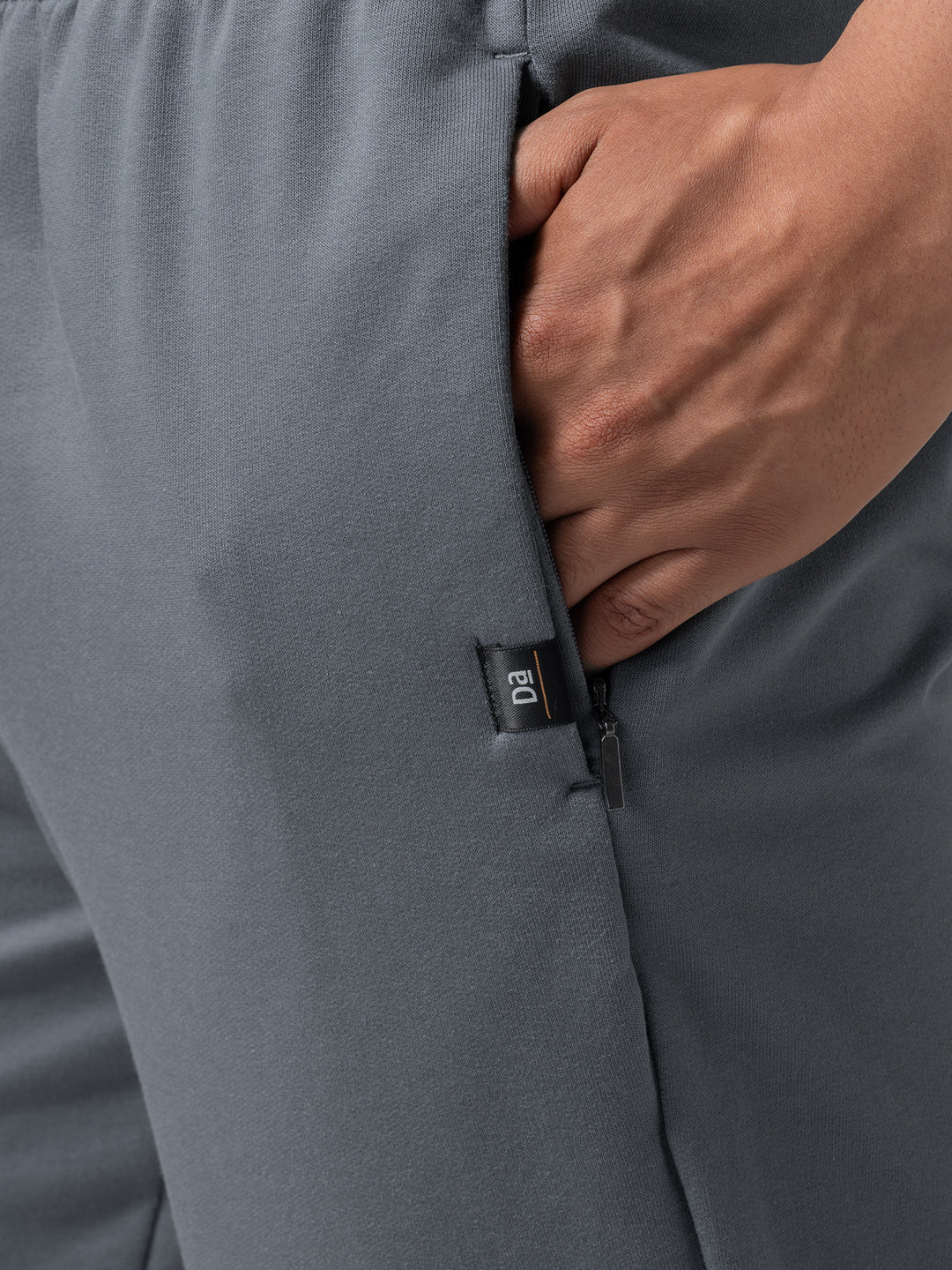 Men's Blue Casual Regular Fit Solid Trackpant