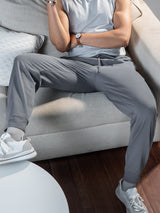 Men's Blue Casual Regular Fit Solid Trackpant