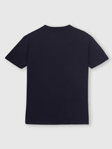 Mens Blue Casual Slim Fit Solid Half Sleeves Tshirt