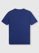 Mens Blue Casual Slim Fit Solid Half Sleeves Tshirt