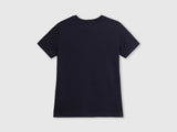 Boys Blue Casual Regular Fit Solid Half Sleeves Tshirt