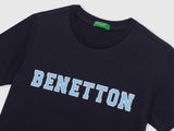 Boys Blue Casual Regular Fit Solid Half Sleeves Tshirt