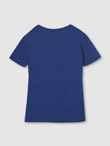 Mens Blue Casual Slim Fit Solid Half Sleeves Tshirt