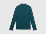 Mens Blue Casual Slim Fit Solid Full Sleeves Tshirt