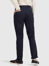 Mens Black Casual Slim Fit Solid Chinos