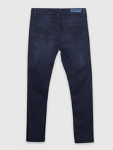 Mens Blue Casual Skinny Fit Jeans