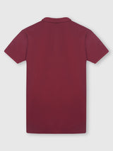 Mens Red Casual Slim Fit Solid Half Sleeves Tshirt