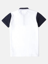Mens White Casual Regular Fit Solid Half Sleeves Tshirt