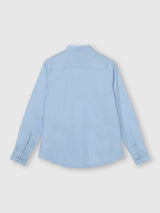 Mens Blue Casual Slim Fit Solid Full Sleeves Shirt