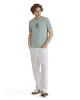 Men's Blue Casual Regular Fit Printed Half Sleeves Tshirt