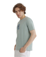 Men's Blue Casual Regular Fit Printed Half Sleeves Tshirt