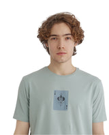 Men's Blue Casual Regular Fit Printed Half Sleeves Tshirt