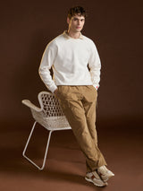 Men's Casual Regular Fit Solid Trouser