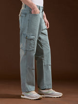 Men's Casual Straight Fit Solid Trouser