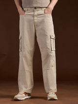 Men's Casual Straight Fit Solid Trouser