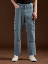 Men's Casual Straight Fit Solid Trouser