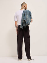 Men's Grey Casual Regular Fit Solid Trouser