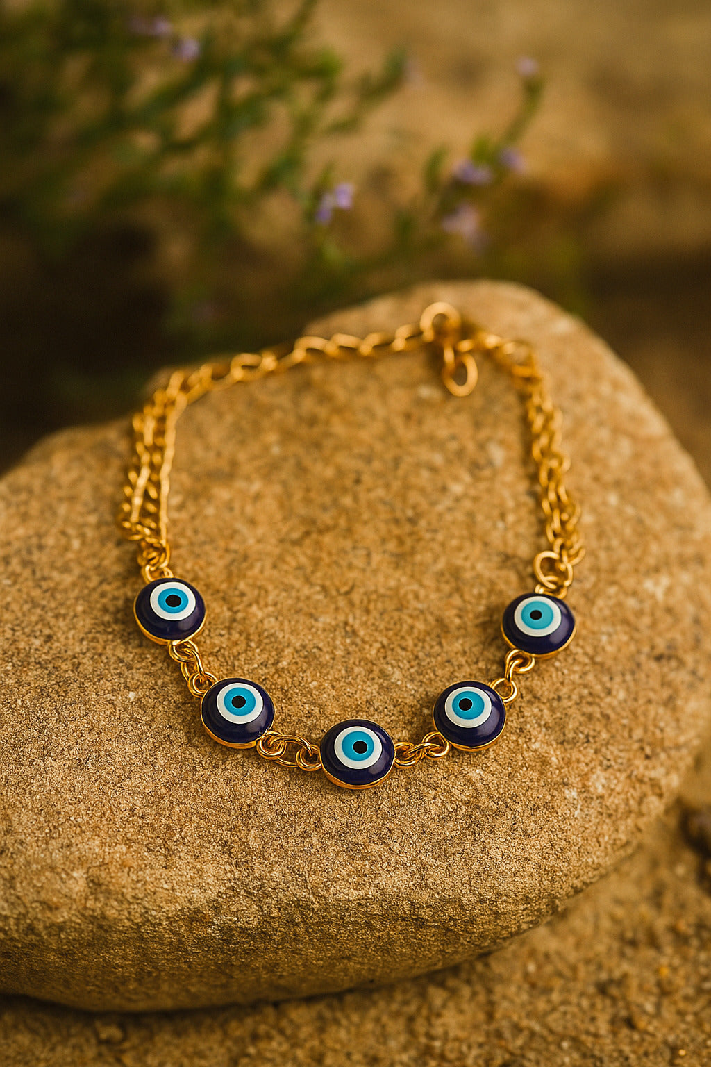Women's Gold Casual Evil Eye Bracelets